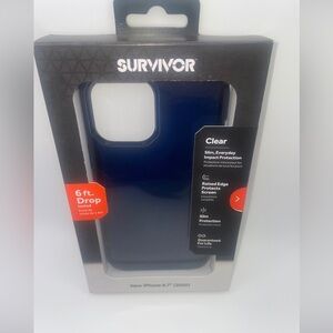 Griffin Survivor Clear Series Case for Apple iPhone 12 Pro Max -Navy Blue